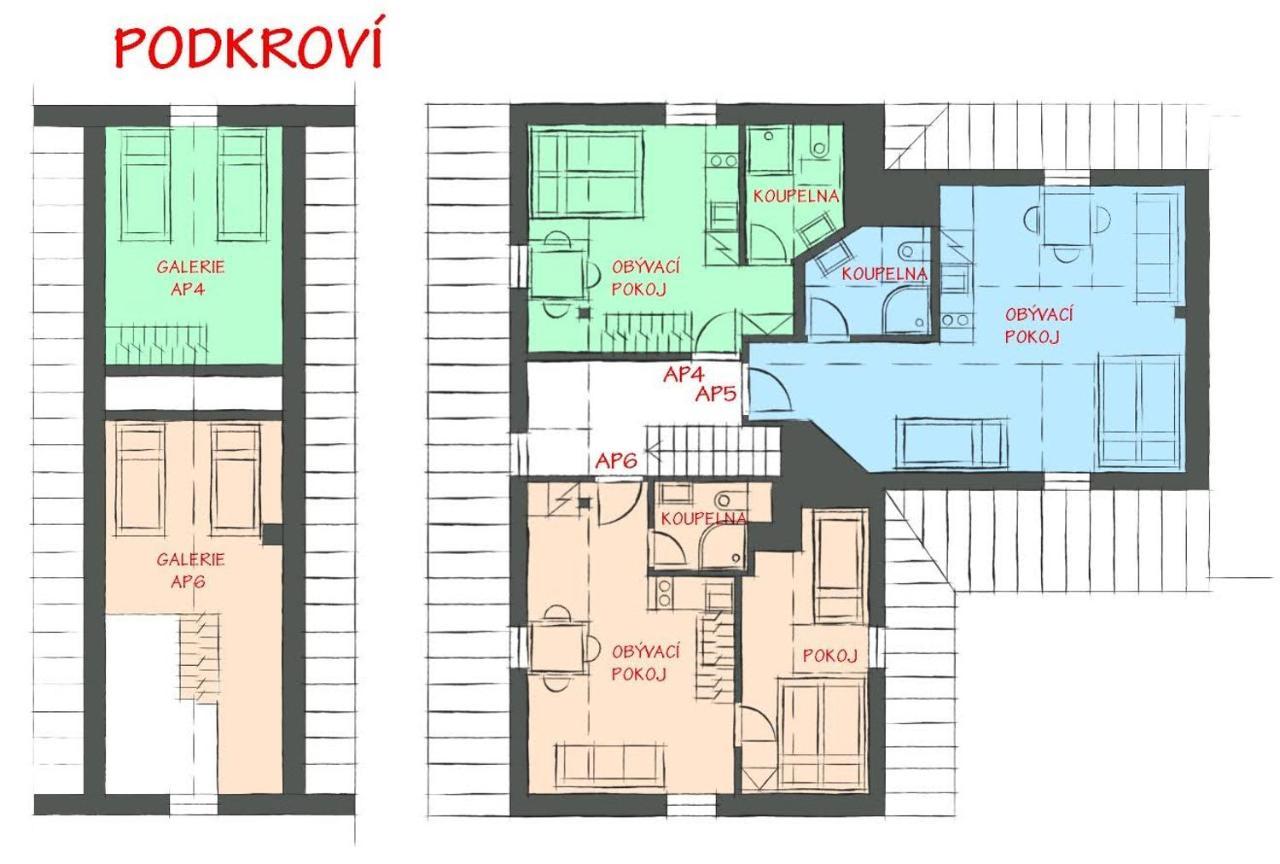 Apartmany U Muzea Horní Blatná Exteriör bild